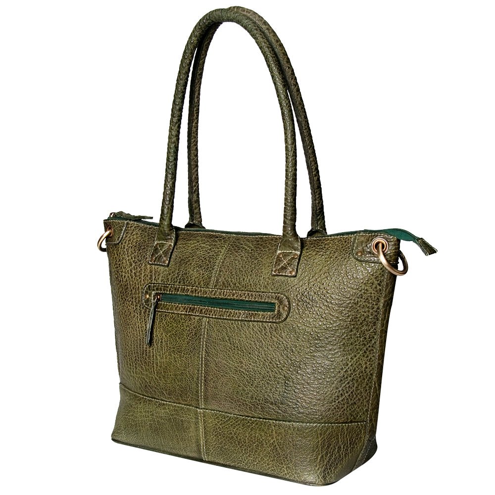Timeless Handmade Authentic Cowhide Leather Tote Bag For Women With Western Flair