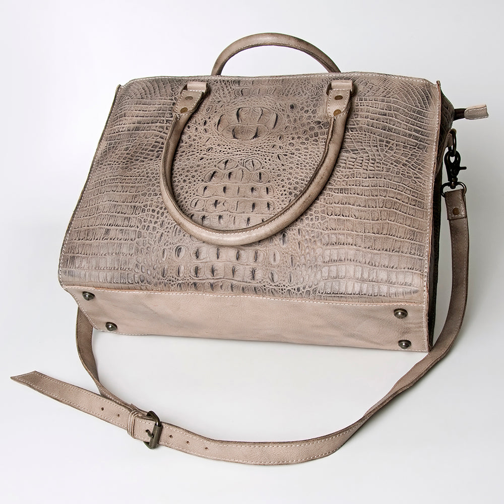American Darling Briefcase Hand Tooled Genuine Leather
