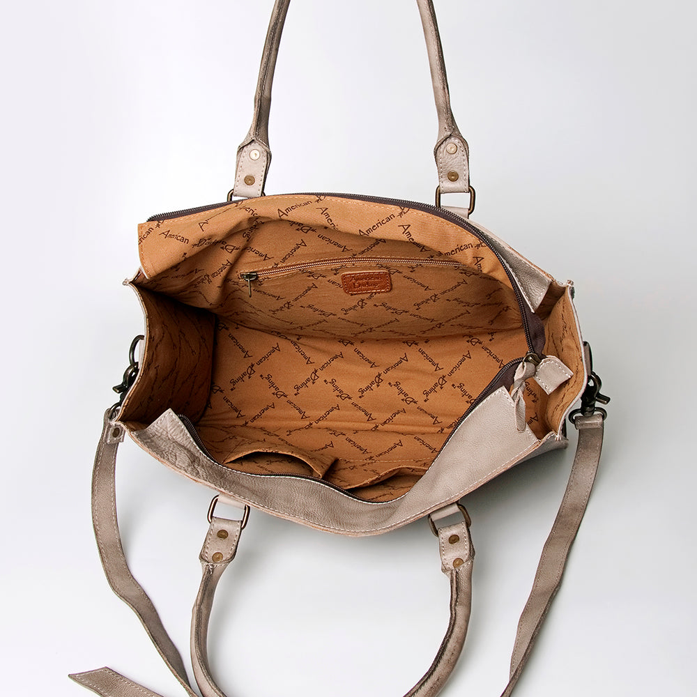 American Darling Briefcase Hand Tooled Genuine Leather