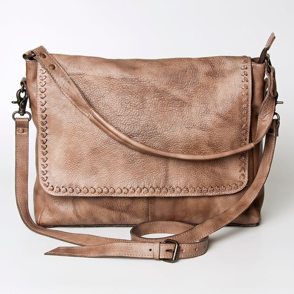 Never Mind Crossbody Vintage Handmade Genuine Cowhide Leather