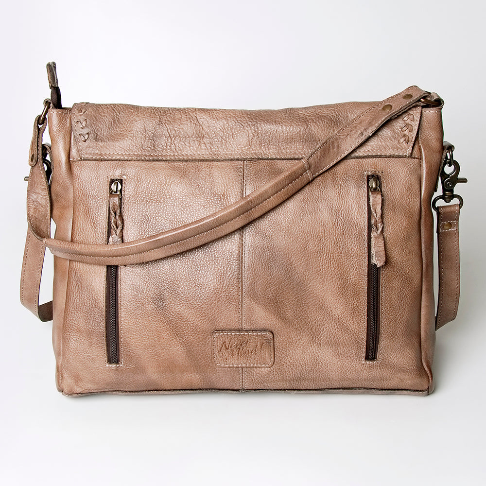 Never Mind Crossbody Vintage Handmade Genuine Cowhide Leather
