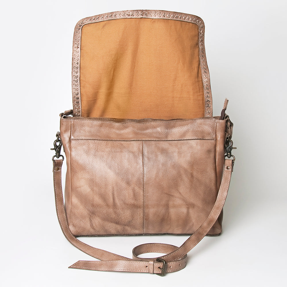 Never Mind Crossbody Vintage Handmade Genuine Cowhide Leather