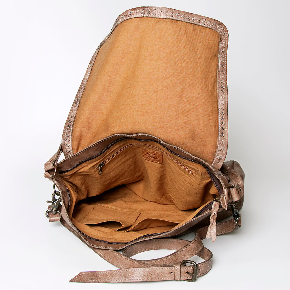 Never Mind Crossbody Vintage Handmade Genuine Cowhide Leather