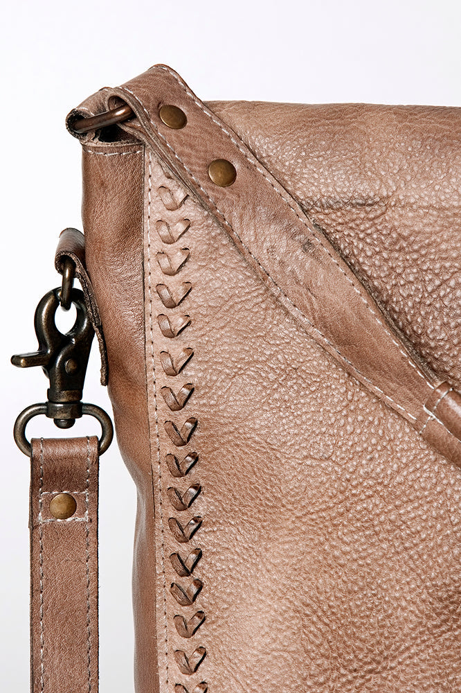 Never Mind Crossbody Vintage Handmade Genuine Cowhide Leather
