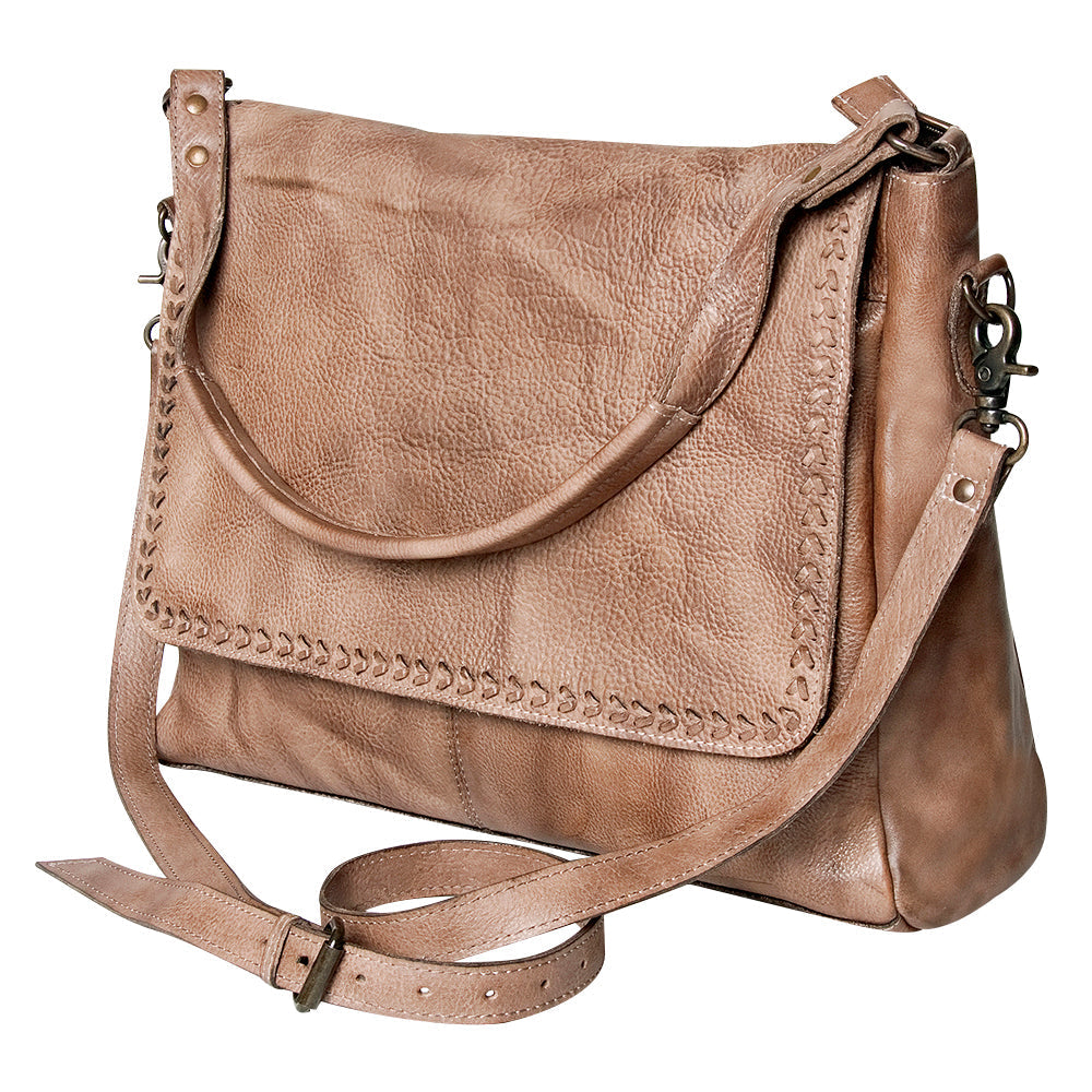 Never Mind Crossbody Vintage Handmade Genuine Cowhide Leather