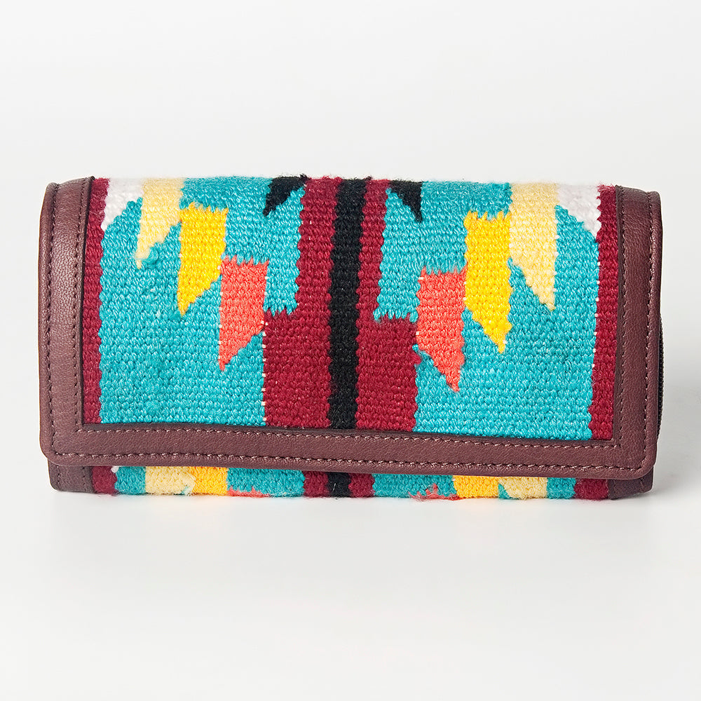 American Darling Saddle Blanket Leather Clutch