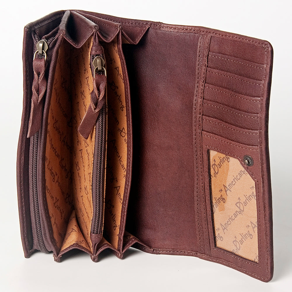 American Darling Saddle Blanket Leather Clutch