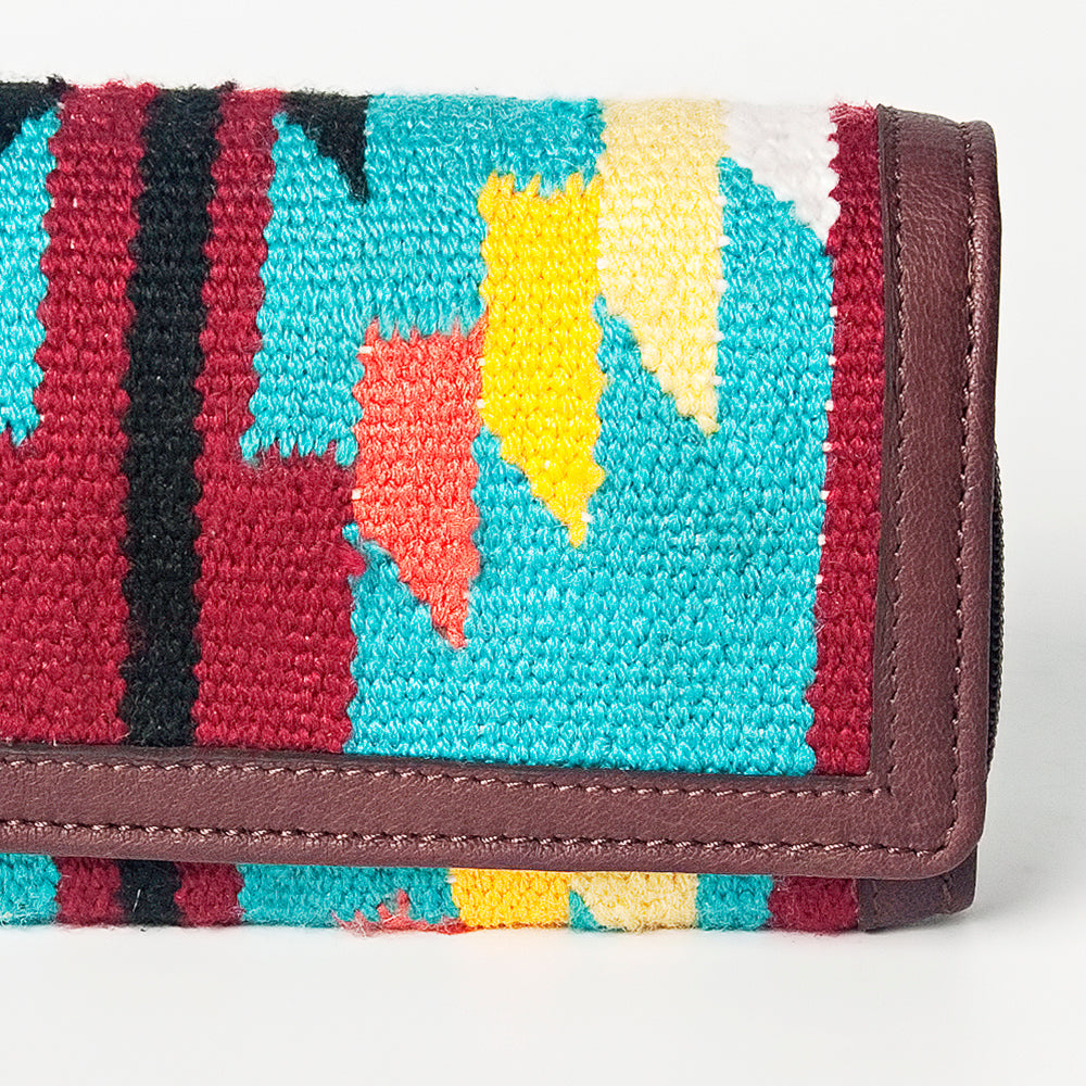 American Darling Wallet Saddle Blanket Genuine Leather Women Bag Western Handbag Purse