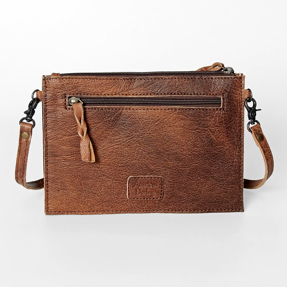American Darling Wallet for Women, Hand Tooled Floral Leather, Vegetable-Tanned Full Grain Western Clutch with YKK Zipper