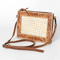 American Darling Wallet for Women, Hand Tooled Floral Leather, Vegetable-Tanned Full Grain Western Clutch with YKK Zipper