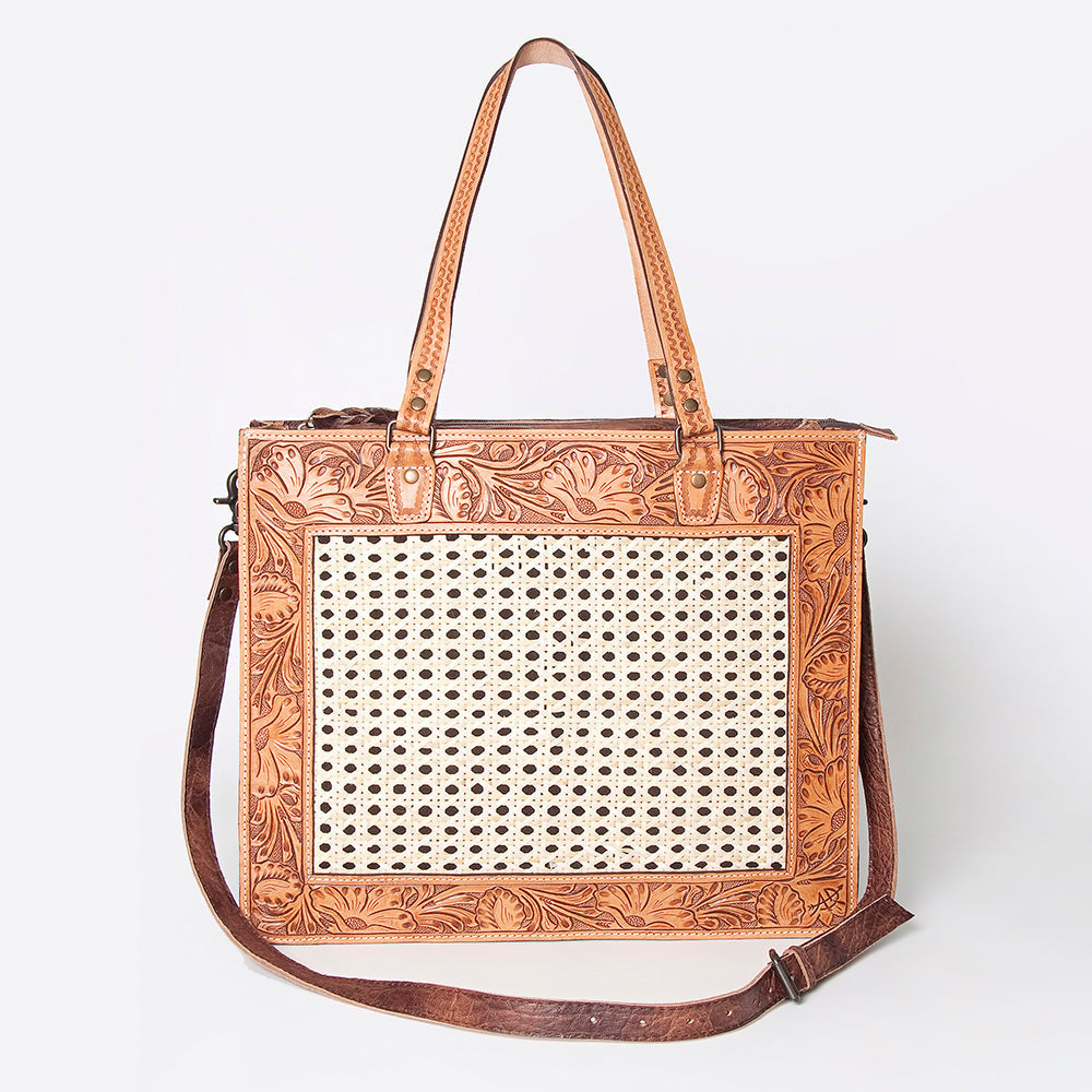 American Darling Hand-Tooled Genuine Leather Tote