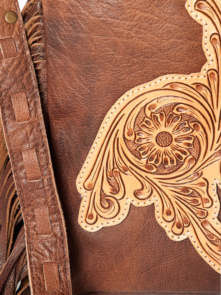 American Darling Hand Tooled Genuine Leather