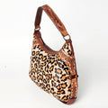 American Darling Hand-Tooled Hair-On Genuine Leather Hobo Bag