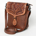 American Darling Hand-Tooled Genuine Leather Crossbody Bag