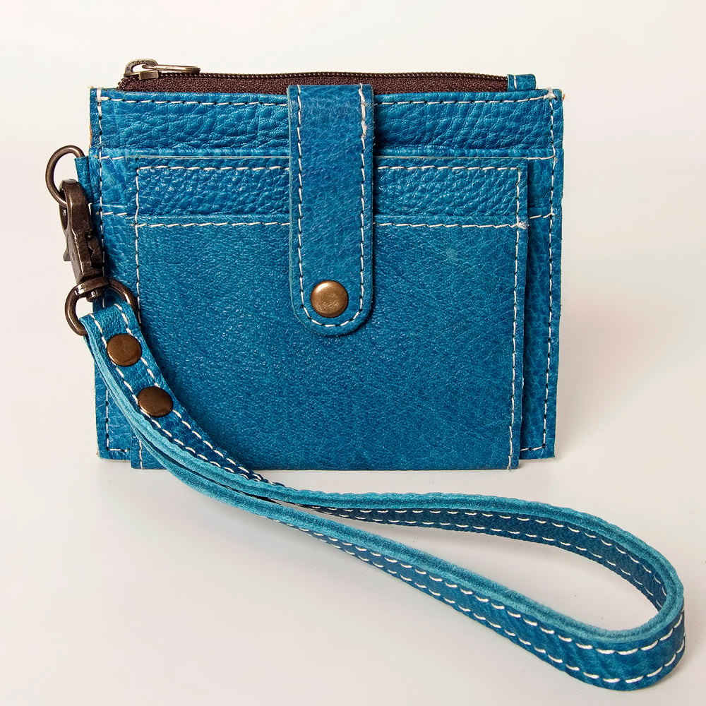 American Darling Card-Holder, Genuine Full Grain Vegetable Tanned Leather, Slim Western Minimalist Wallet