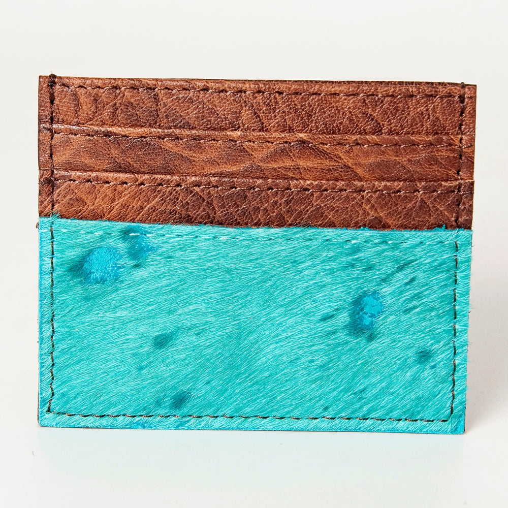 American Darling Card-Holder, Genuine Full Grain Vegetable Tanned Leather, Slim Western Minimalist Wallet
