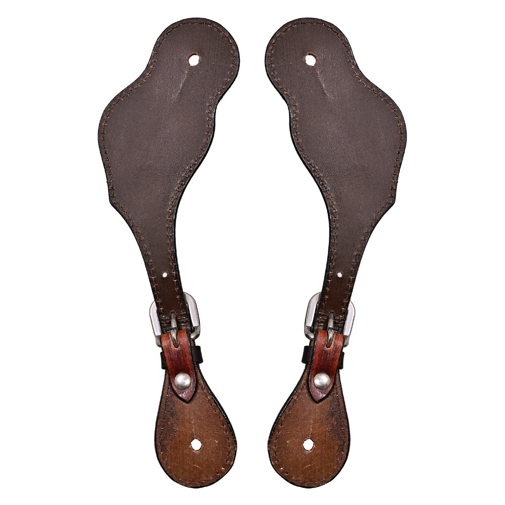 Bar H Equine Leather Spurs Straps for Adults Western Womens Spur Horse Riding Barrel Racing Show and Rodeo Strap Adult Women