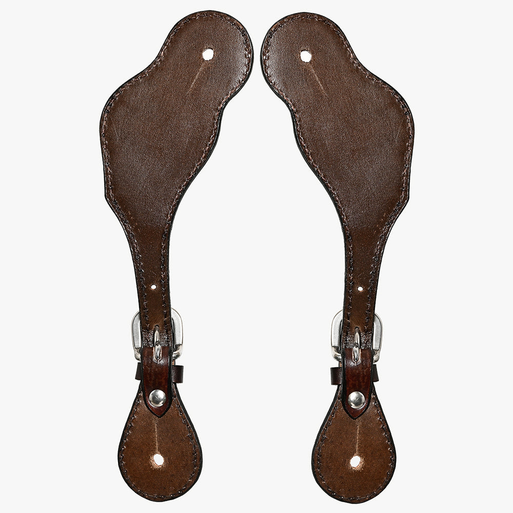 Bar H Equine Leather Spurs Straps for Adults Western Womens Spur Horse Riding Barrel Racing Show and Rodeo Strap Adult Women