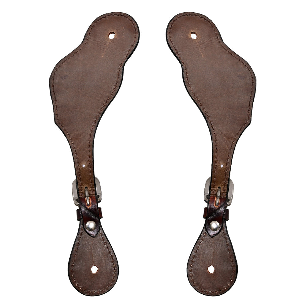 Bar H Equine Leather Spurs Straps for Adults Western Womens Spur Horse Riding Barrel Racing Show and Rodeo Strap Adult Women