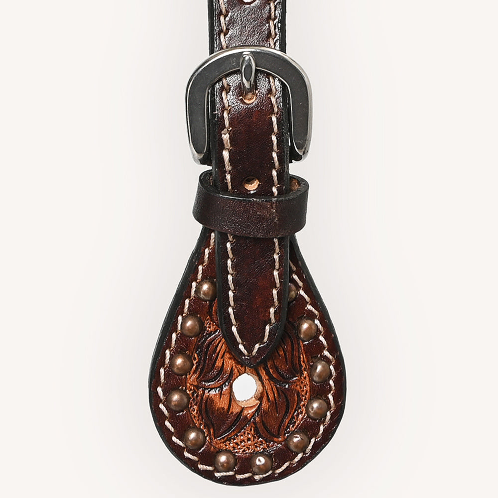 Bar H Equine Leather Spurs Straps for Adults Western Womens Spur Horse Riding Barrel Racing Show and Rodeo Strap Adult Women