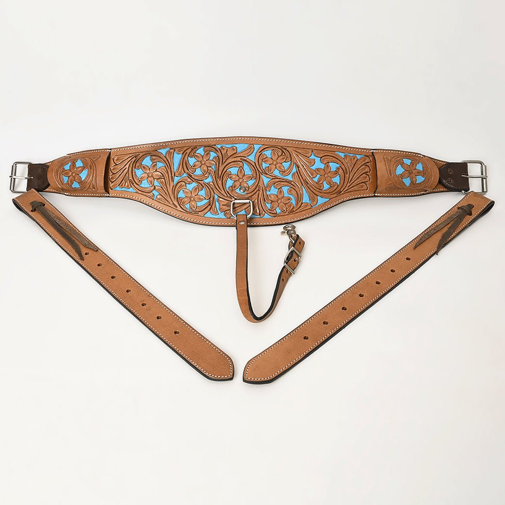 Comfytack By HILASON Horse Saddle Leather Flank Cinch Girth W/ Billets