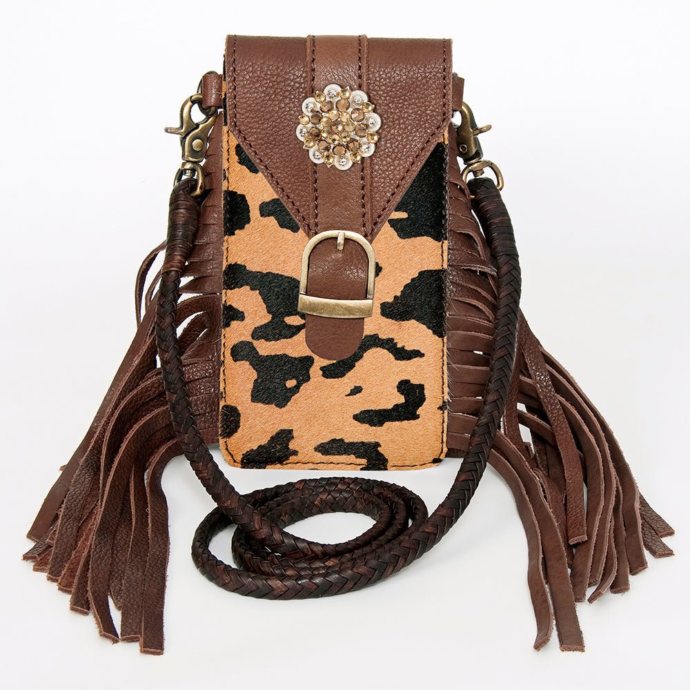 American Darling Cell Phone Holder Hair-On Genuine Leather