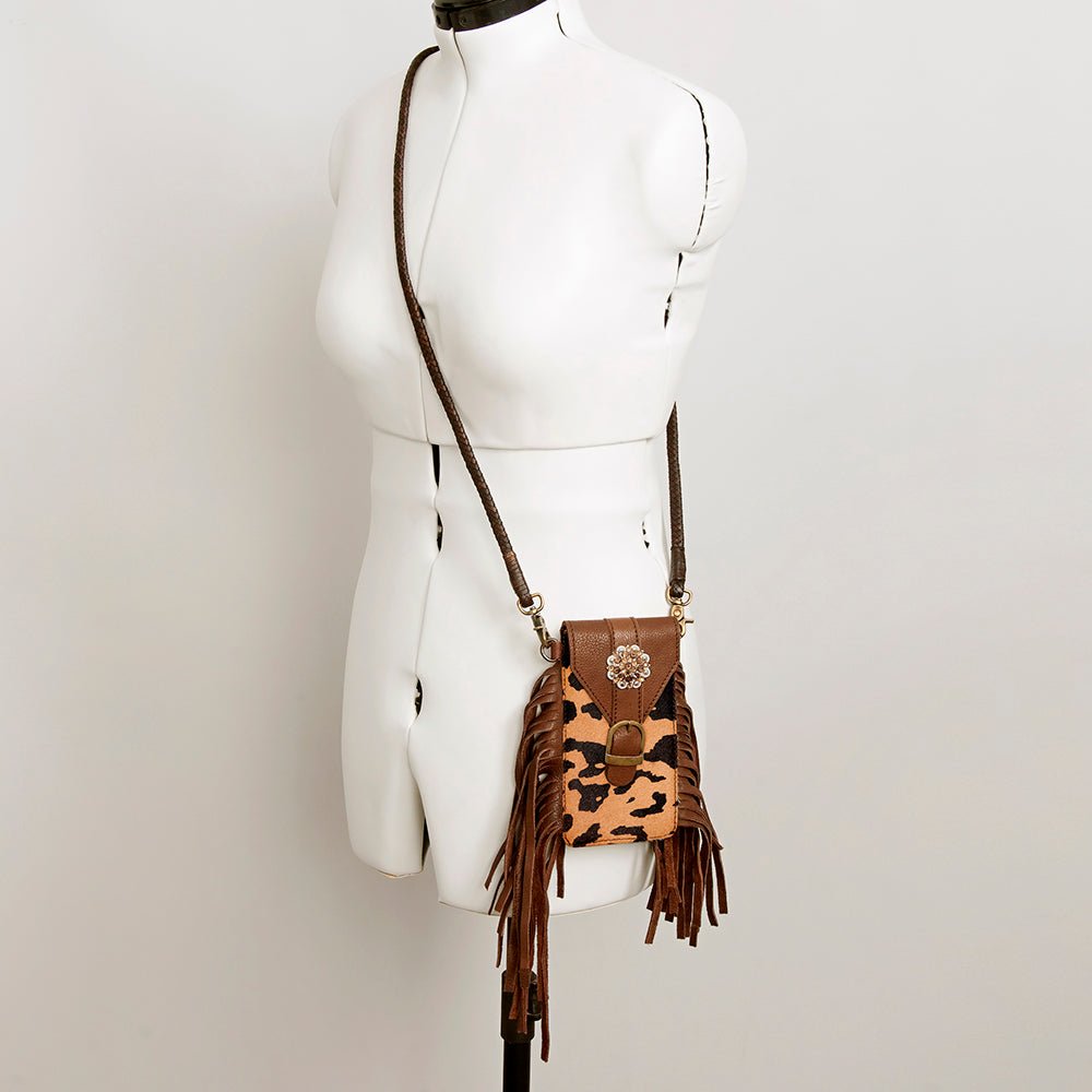 American Darling Cell Phone Holder Hair-On Genuine Leather