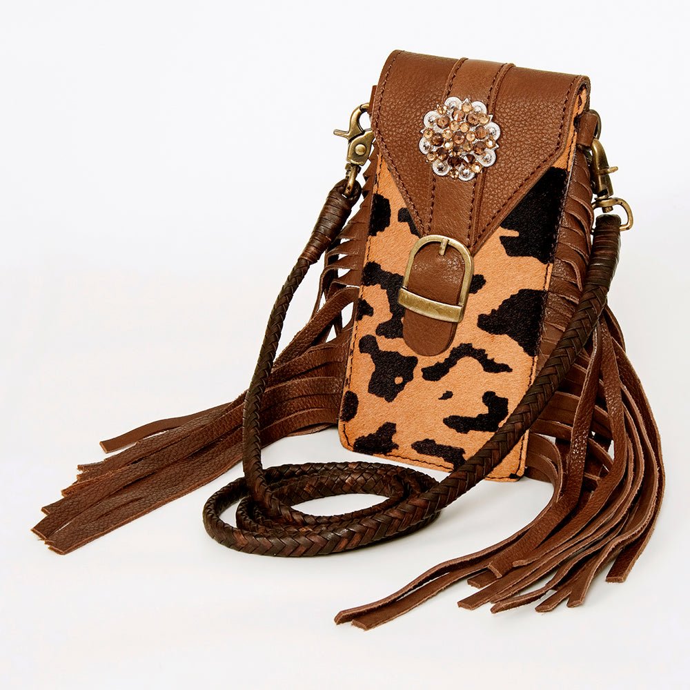 American Darling Cell Phone Holder Hair-On Genuine Leather