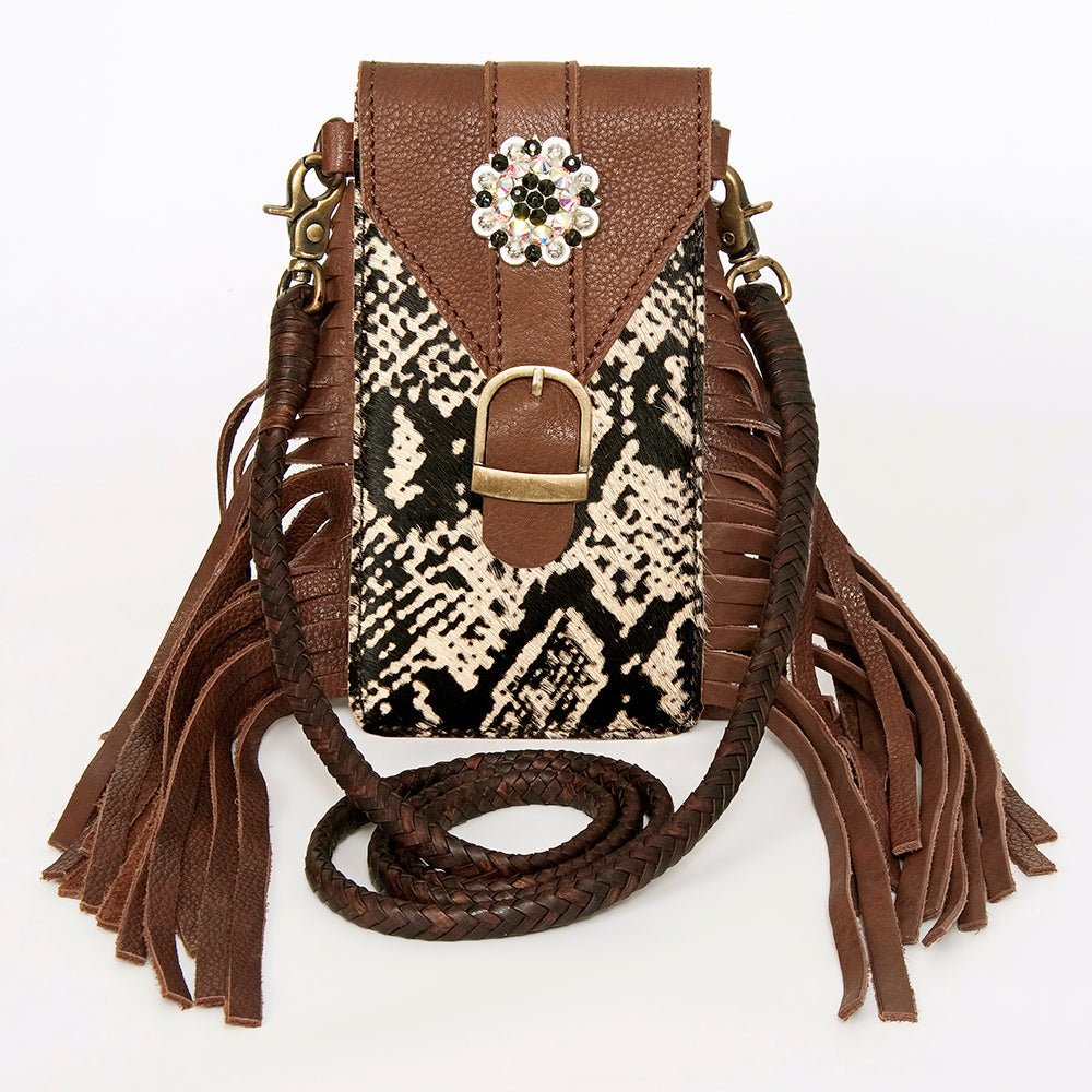 American Darling Cell Phone Holder Hair-On Genuine Leather