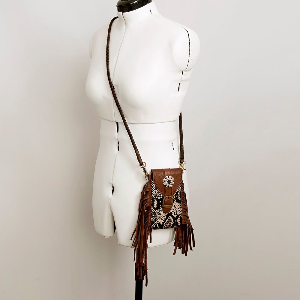 American Darling Cell Phone Holder Hair-On Genuine Leather