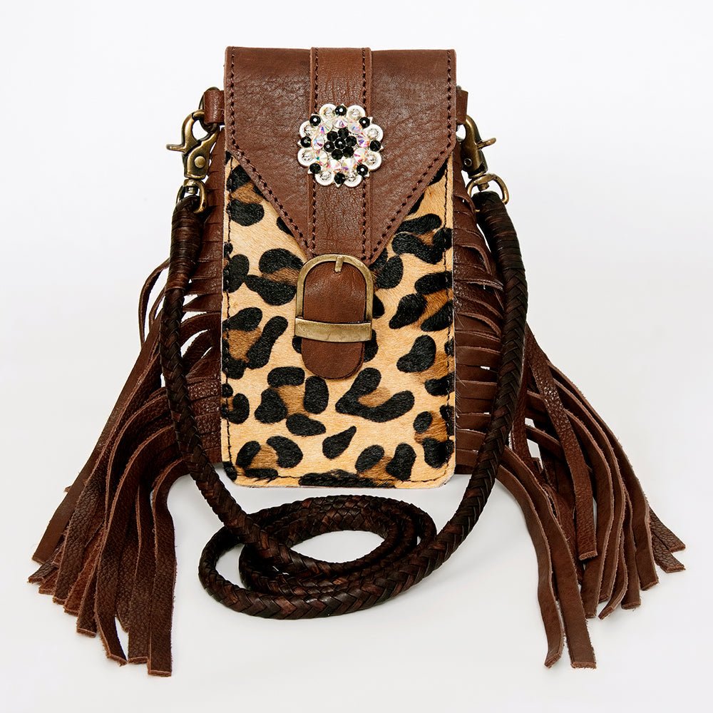 American Darling Cell Phone Holder Hair-On Genuine Leather