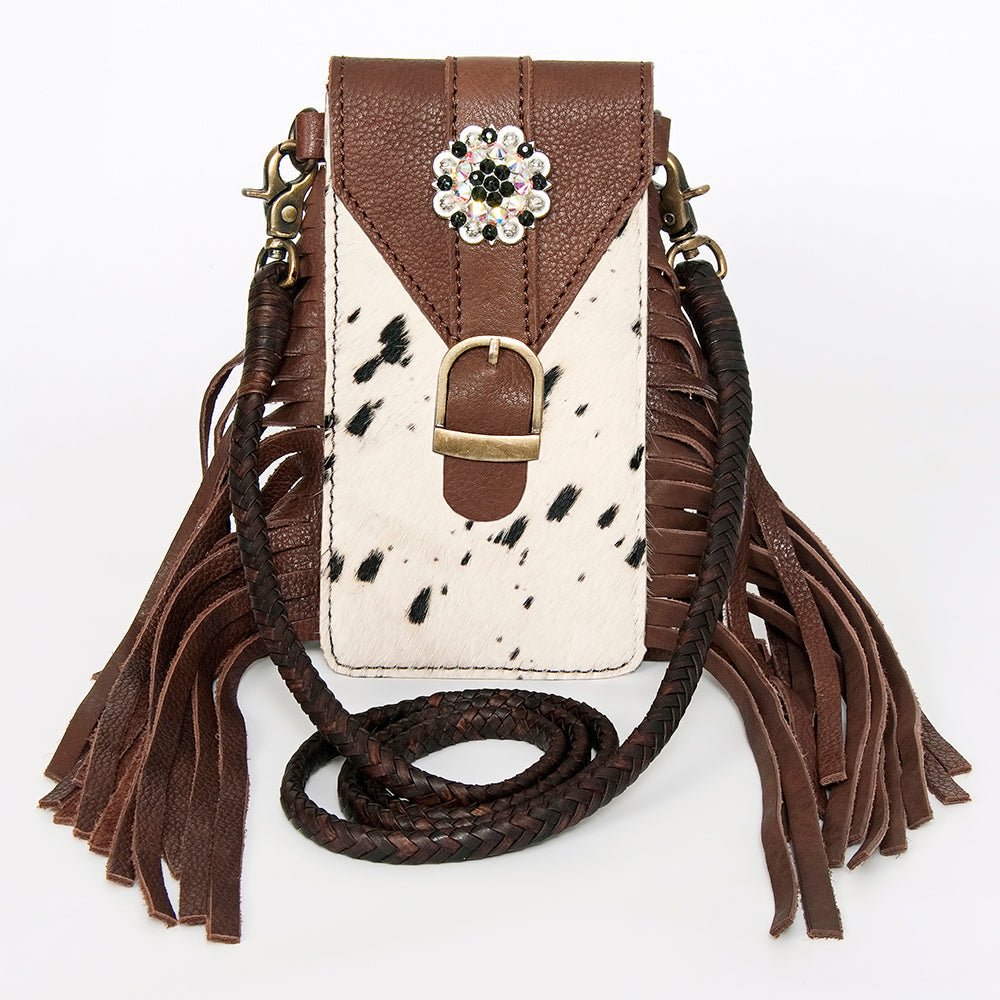 American Darling Cell Phone Holder Hair-On Genuine Leather