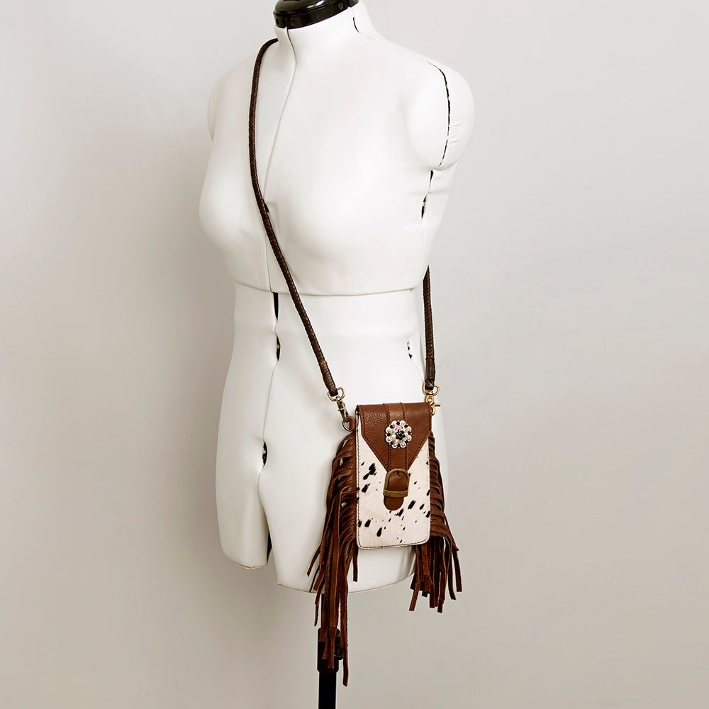 American Darling Cell Phone Holder Hair-On Genuine Leather