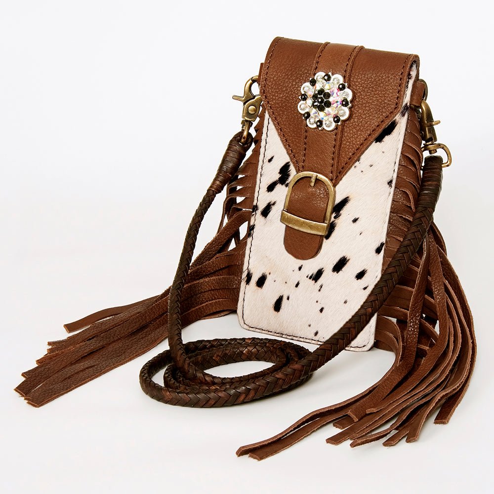 American Darling Cell Phone Holder Hair-On Genuine Leather
