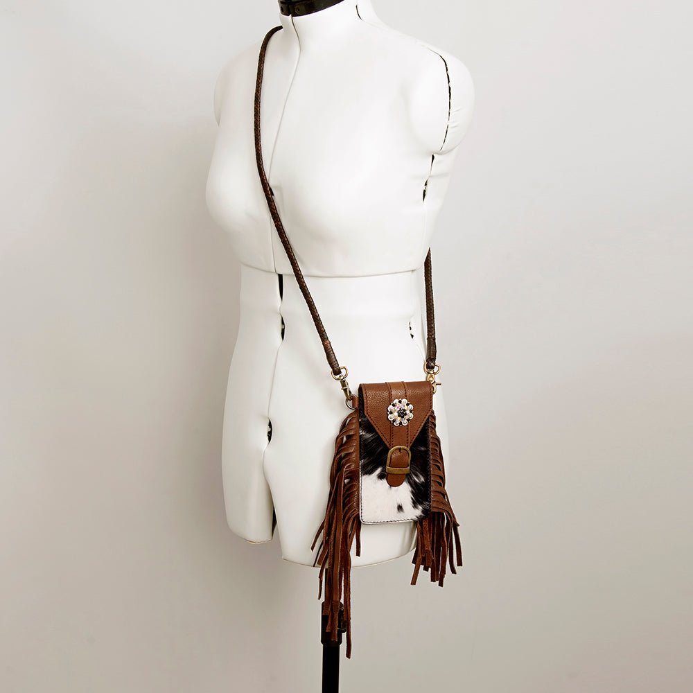 American Darling Cell Phone Holder Hair-On Genuine Leather