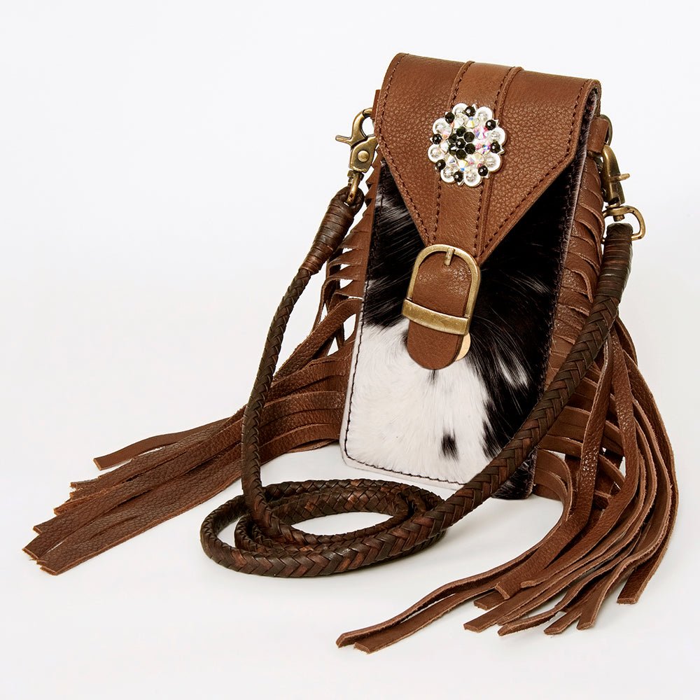 American Darling Cell Phone Holder Hair-On Genuine Leather