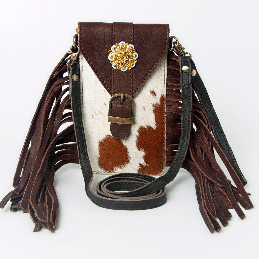 American Darling Cell Phone Holder Hair-On Genuine Leather