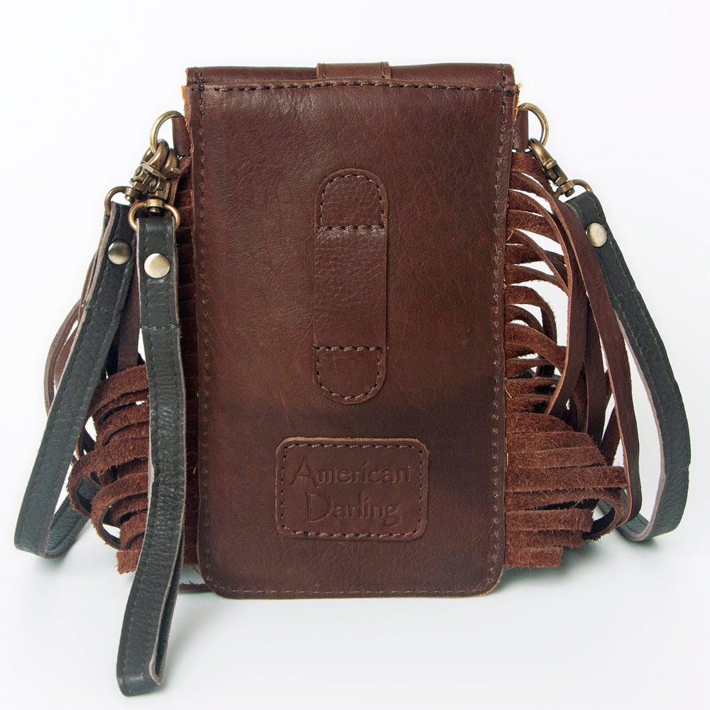 American Darling Cell Phone Holder Hair-On Genuine Leather