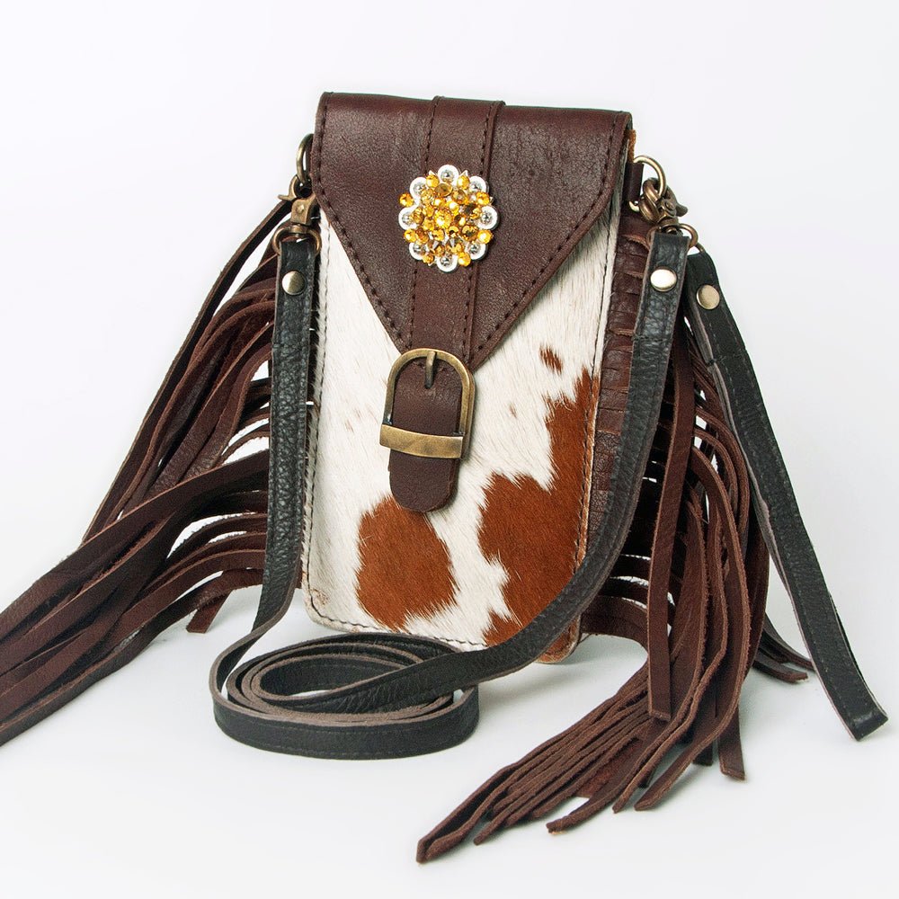 American Darling Cell Phone Holder Hair-On Genuine Leather