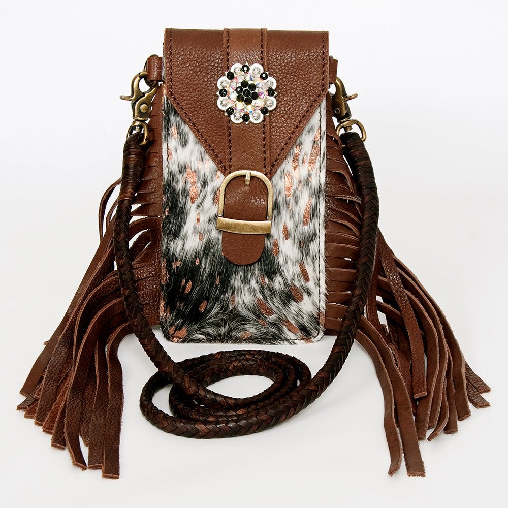 American Darling Cell Phone Holder Hair-On Genuine Leather