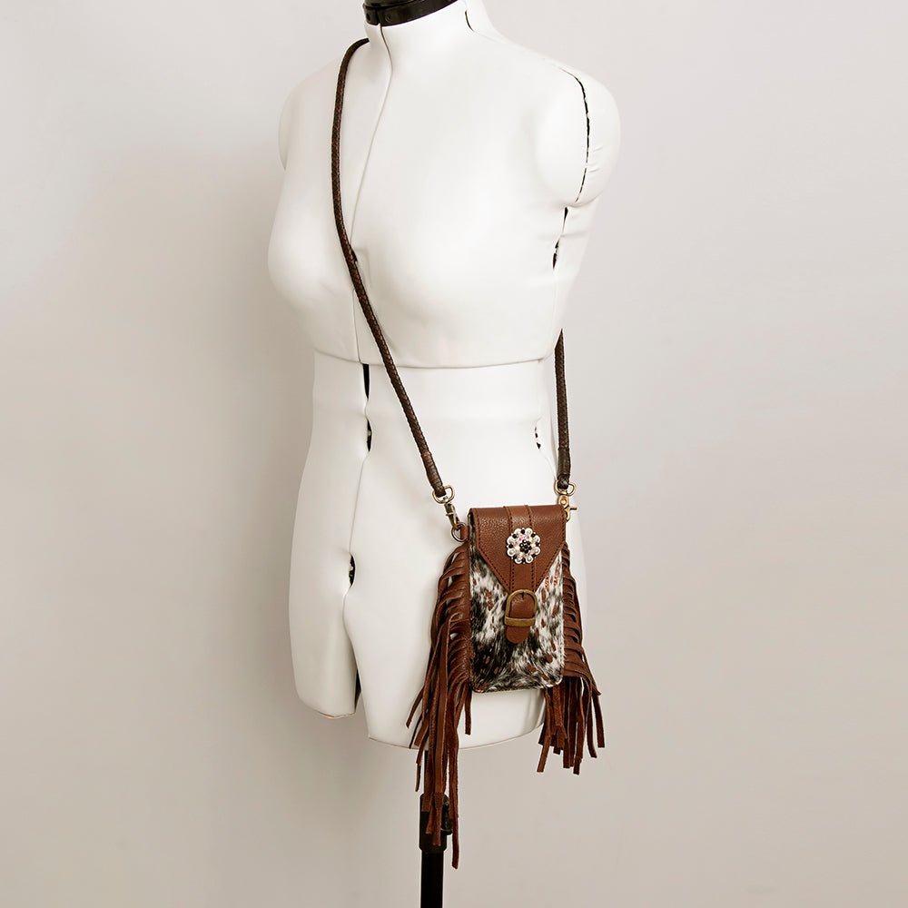 American Darling Cell Phone Holder Hair-On Genuine Leather