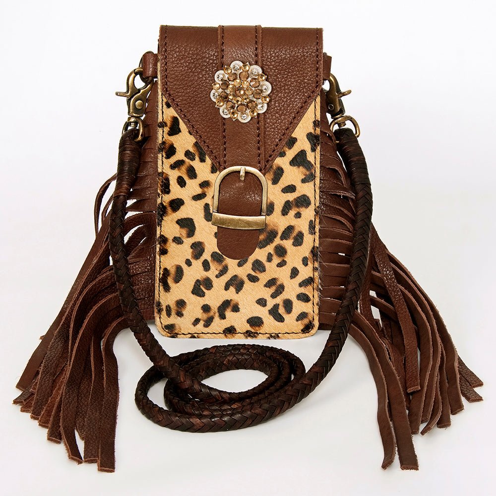 American Darling Cell Phone Holder Hair-On Genuine Leather