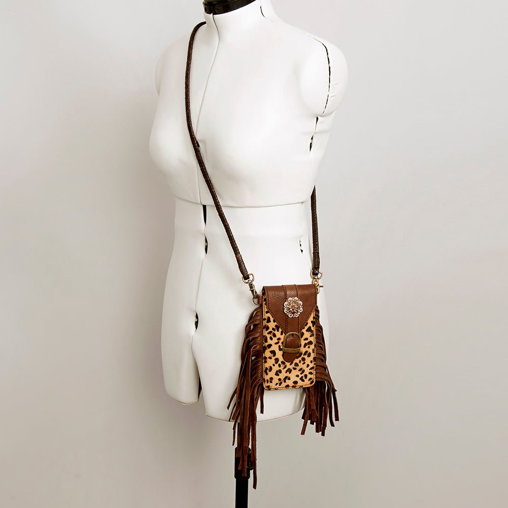 American Darling Cell Phone Holder Hair-On Genuine Leather