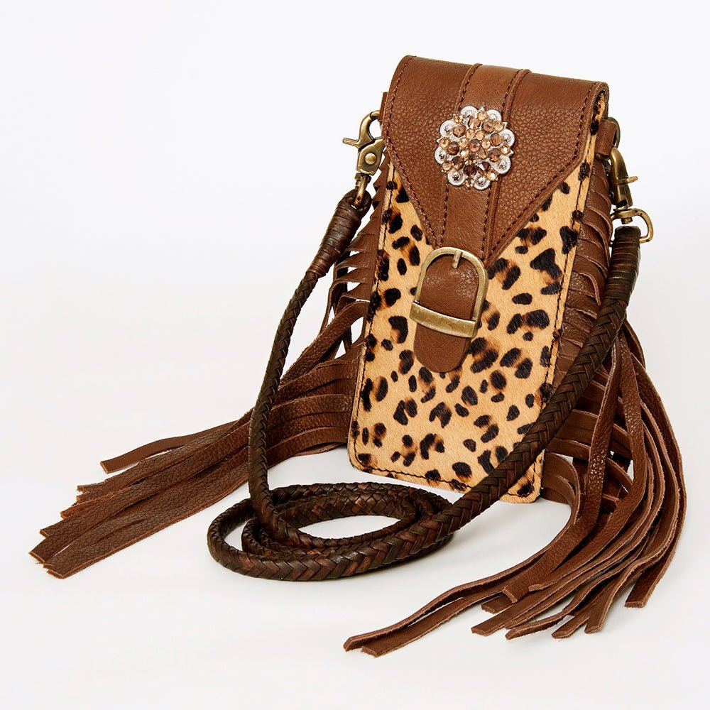American Darling Cell Phone Holder Hair-On Genuine Leather