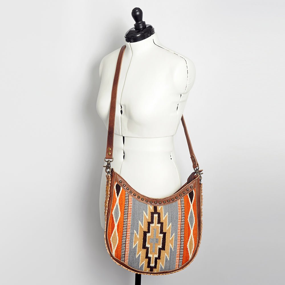 American Darling Hand Tooled Saddle Blanket Genuine Leather