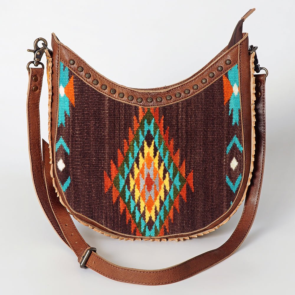 American Darling Hand Tooled Saddle Blanket Genuine Leather