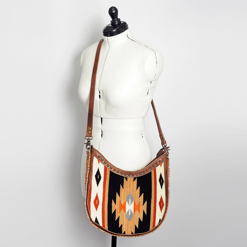 American Darling Hand Tooled Saddle Blanket Genuine Leather