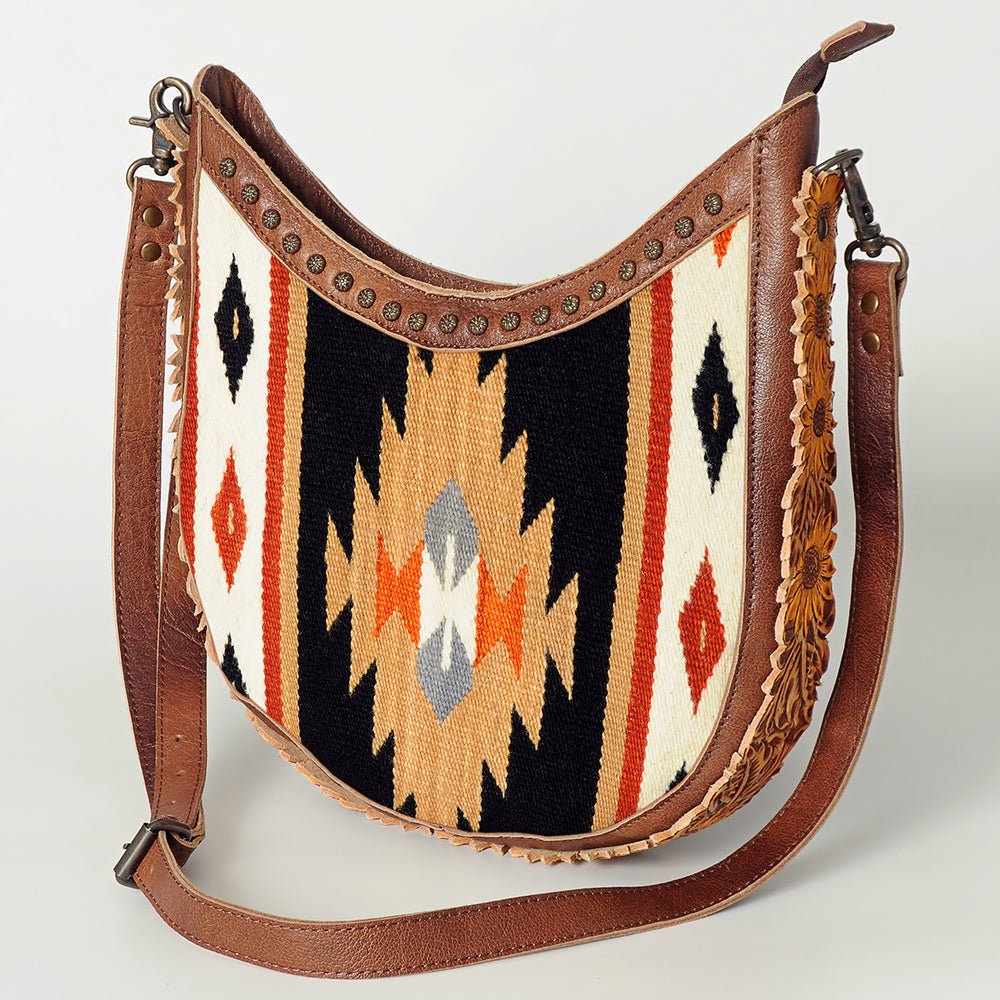 American Darling Hand Tooled Saddle Blanket Genuine Leather