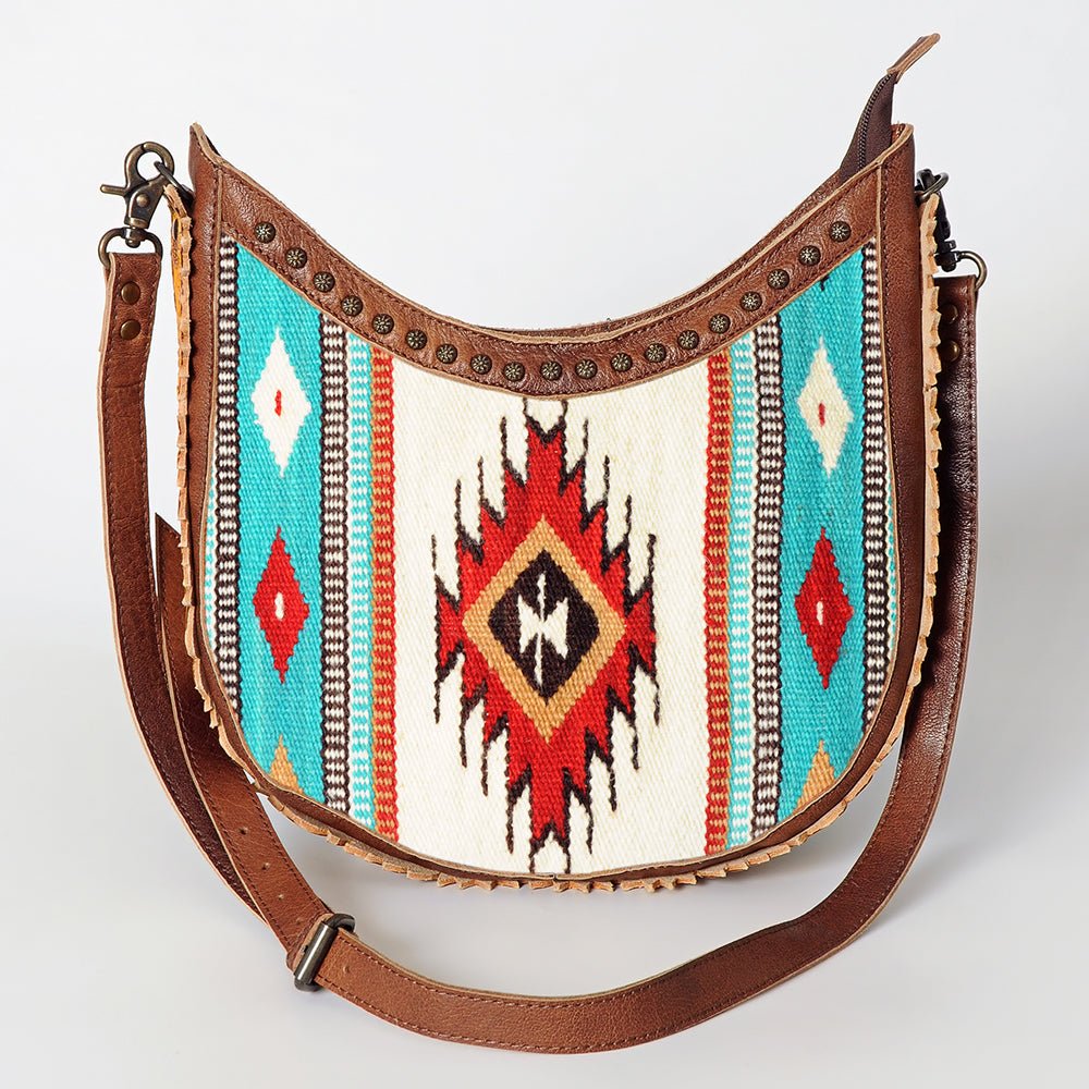 American Darling Hand Tooled Saddle Blanket Genuine Leather