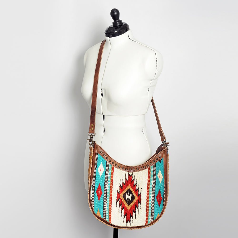 American Darling Hand Tooled Saddle Blanket Genuine Leather